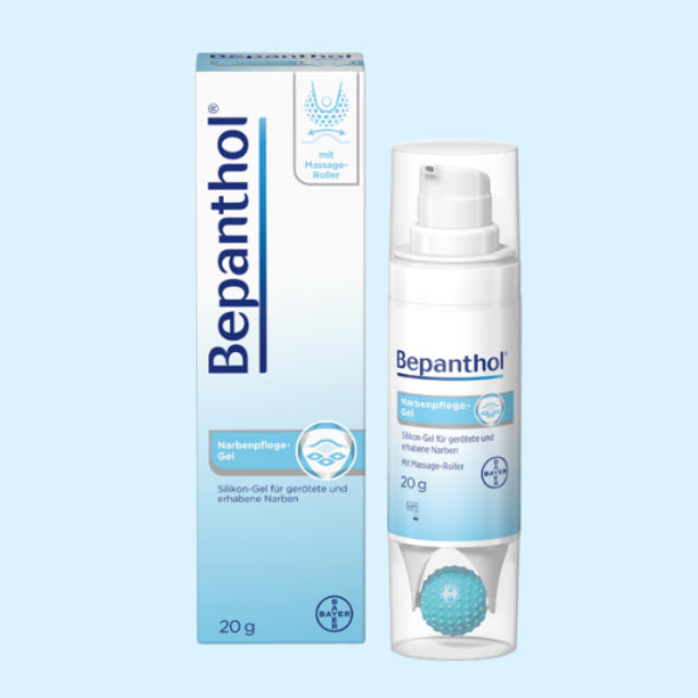 독일 비판텐 Bepanthen 나르벤겔 실리콘 흉터 케어 마사지 롤러 20g