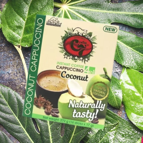 베트남 ca phe dua c7 코코넛 커피 카푸치노 4in1 Coconut 272g