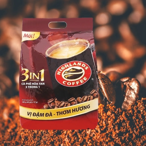 베트남 내수용 하이랜드 믹스 커피 50개 HIGHLANDS COFFEE 3in1 850g