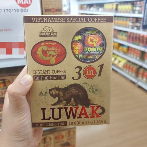 베트남 C7 고급 위즐 커피 루왁 3in1 luwak hoa tan 306g